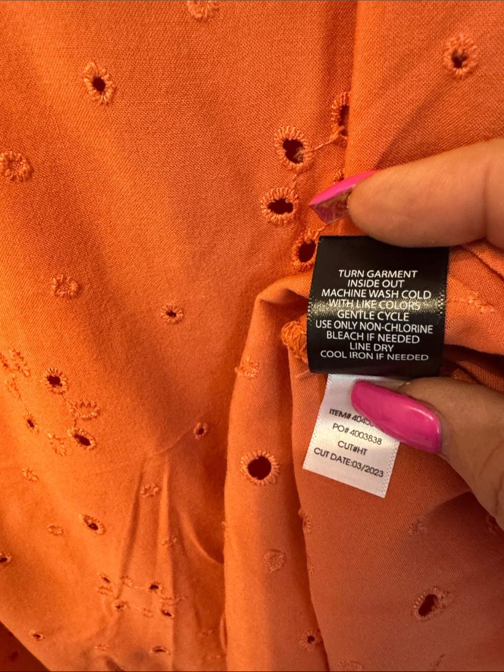 torrid Burnt Orange Eyelet Puff Sleeve Tunic - Picture 13 of 15
